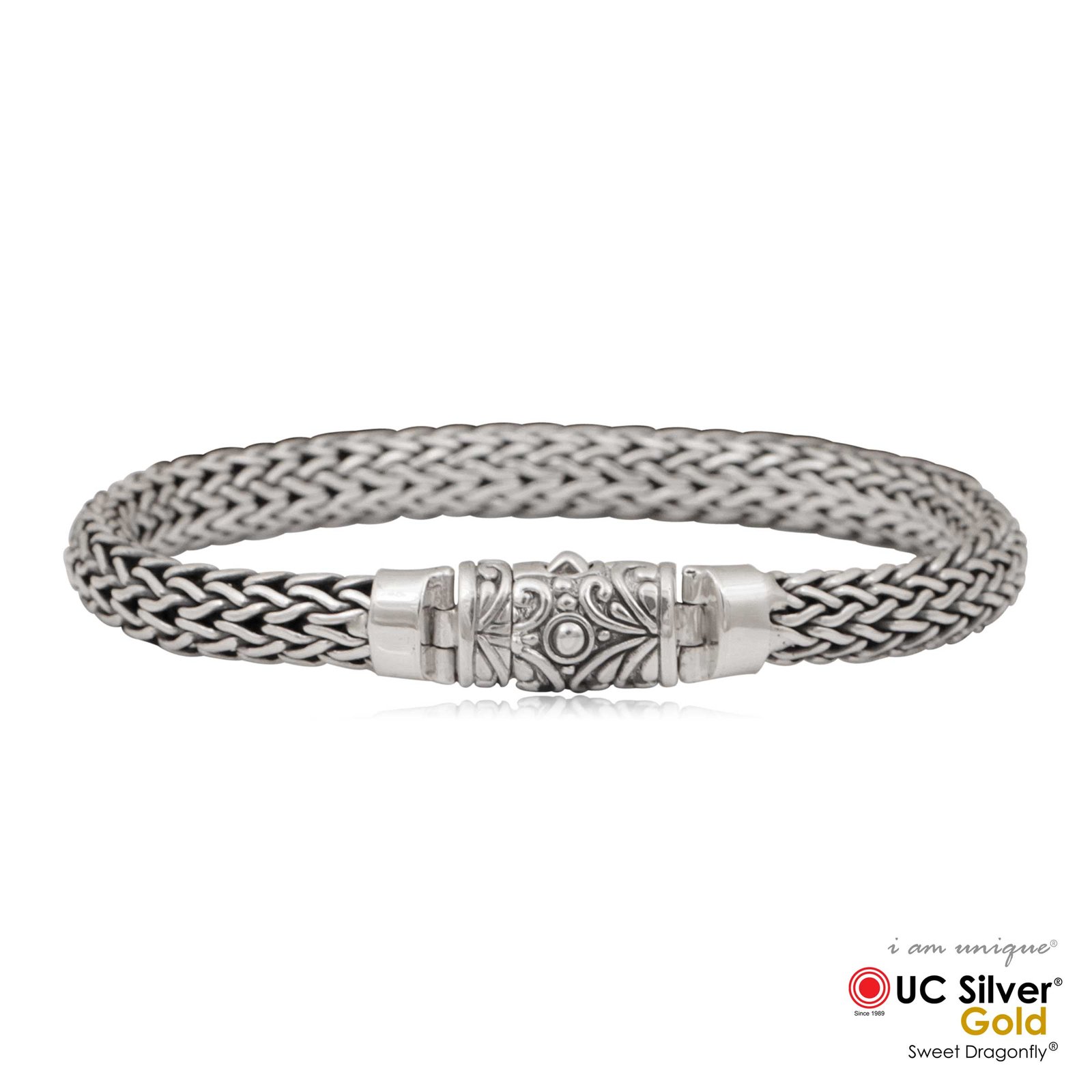 Kiva Store | Modern Sterling Silver Cuff Bracelet - Balinese Ruffles